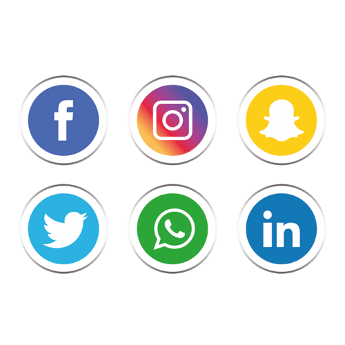 Logos von einigen Sozialen Medien