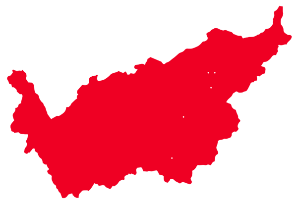 Bild zeigt Konturen des Kantons Wallis